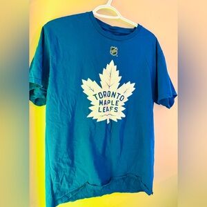 Men’s Blue Fanatics Toronto Maple Leafs Short Sleeve T shirt -#91 Tavares Sz Med